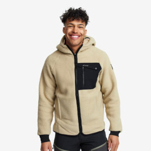 Sherpa Hoodie Miehet Beige Khaki, Koko:M - Miehet > Paidat > Hupparit