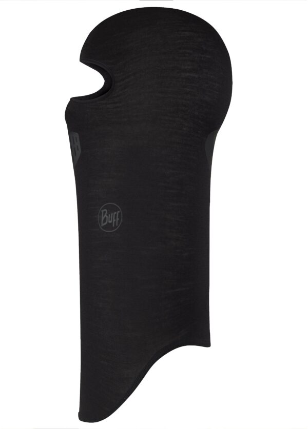 Buff Lightweight Merino Balaclava Black Solid