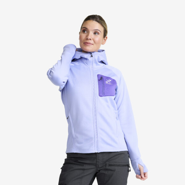 Evolution Stretch Fleece Hoodie Naiset Bright Lavender, Koko:M - > Paidat > Hupparit