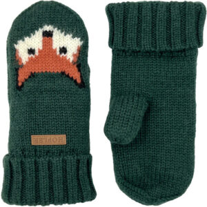 Hofler Inari Wool Mitt Fox Kids - Forest Green - Lapset - 5 - Partioaitta