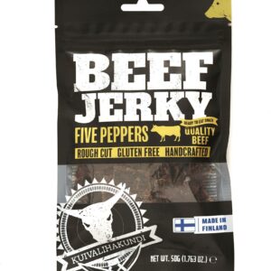 Kuivalihakundi Beef Jerky Five Peppers, 50g