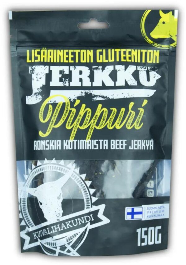 Kuivalihakundi Jerkku Pepper Beef Jerky, 150g