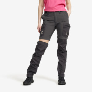 Rambler Lightweight Zip-off Pants Naiset Anthracite, Koko:M - Ulkoiluhousut, Vaellushousut & Retkeilyhousut