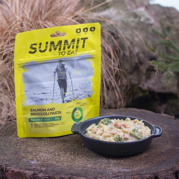 Summit To Eat Salmon And Broccoli Pasta